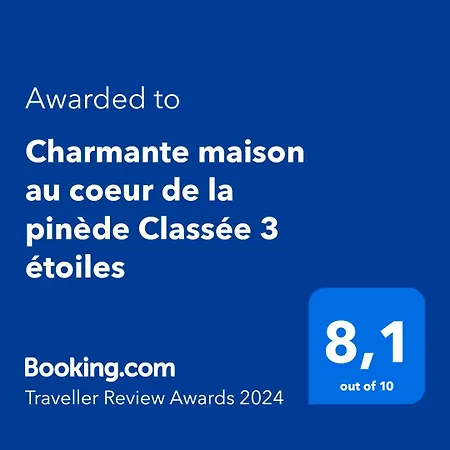 Charmante Maison Au Coeur De La Pinede Classee 3 Etoiles * Lacanau